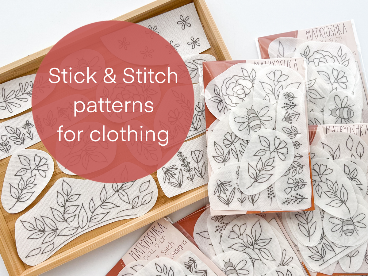 Stick & Stitch Floral Embroidery Patterns for Clothing