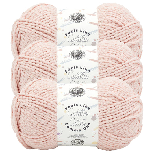 Lion Brand Yarn Feels Like Cuddles Rosewater