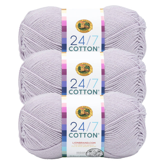 Lion Brand Yarn 24/7 Cotton Wisteria