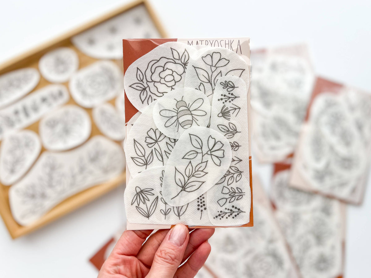 Stick & Stitch Floral Embroidery Patterns for Clothing