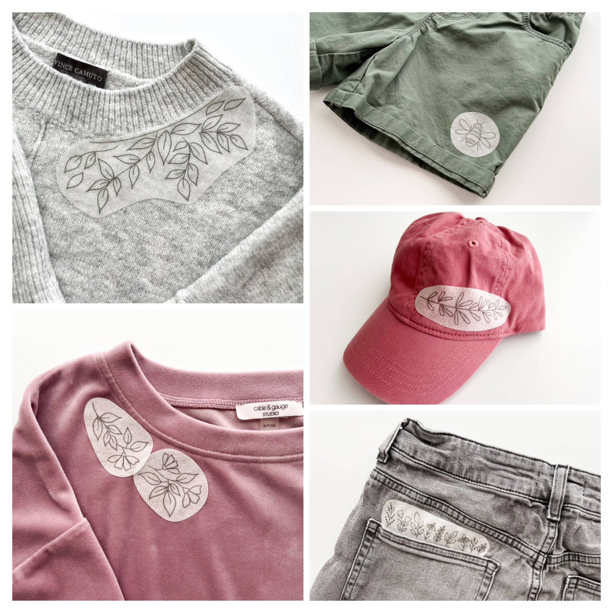 Stick & Stitch Floral Embroidery Patterns for Clothing