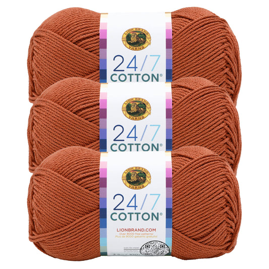 Lion Brand Yarn 24/7 Cotton Heatwave