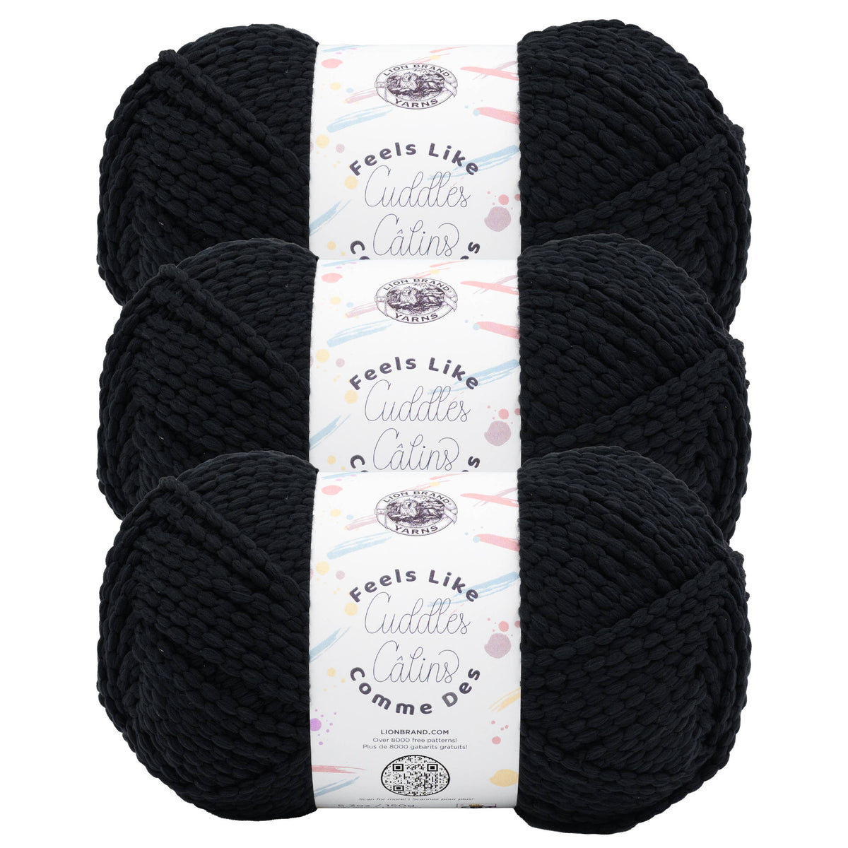 Lion Brand Yarn Feels Like Cuddles Licorice