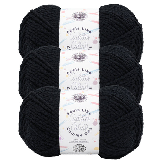 Lion Brand Yarn Feels Like Cuddles Licorice