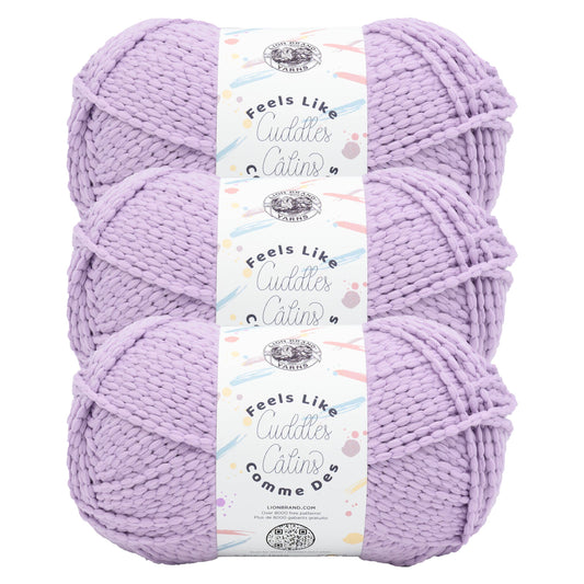 Lion Brand Yarn Feels Like Cuddles Lavender Fields