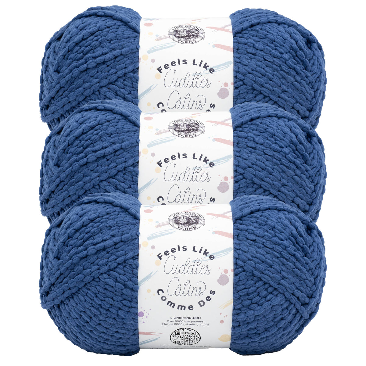 Lion Brand Yarn Feels Like Cuddles Ink