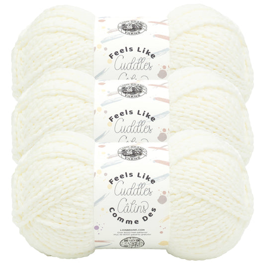 Lion Brand Yarn Feels Like Cuddles Cream
