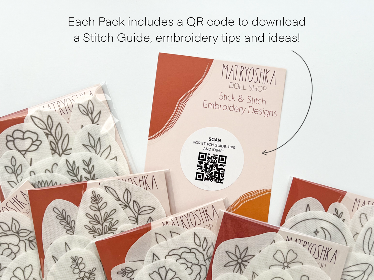Stick & Stitch Floral Embroidery Patterns for Clothing
