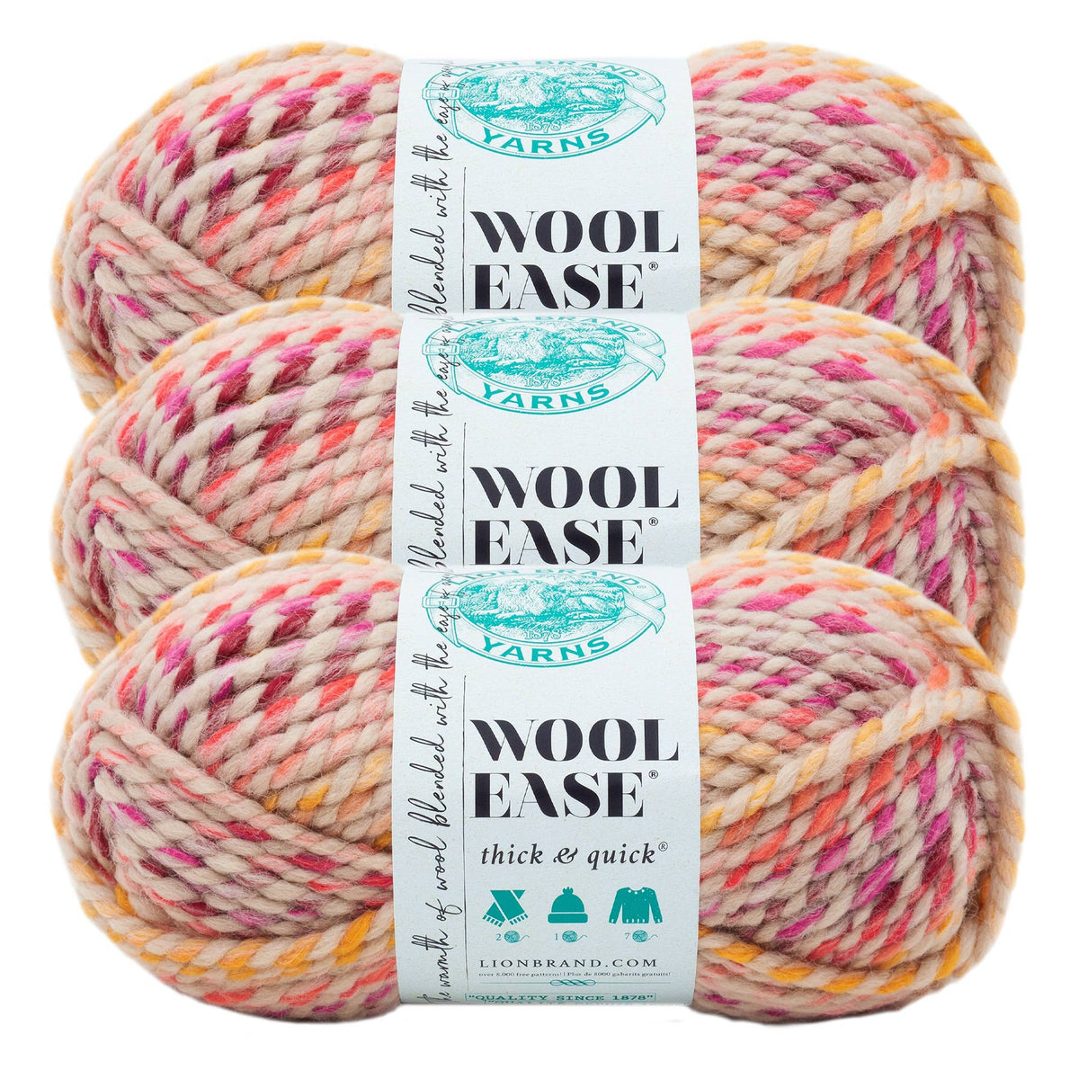 Lion Brand Yarn Wool-Ease Thick & Quick Spice Market