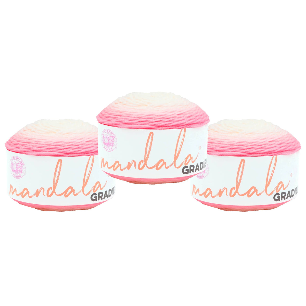Lion Brand Yarn Mandala Gradient Light Pink