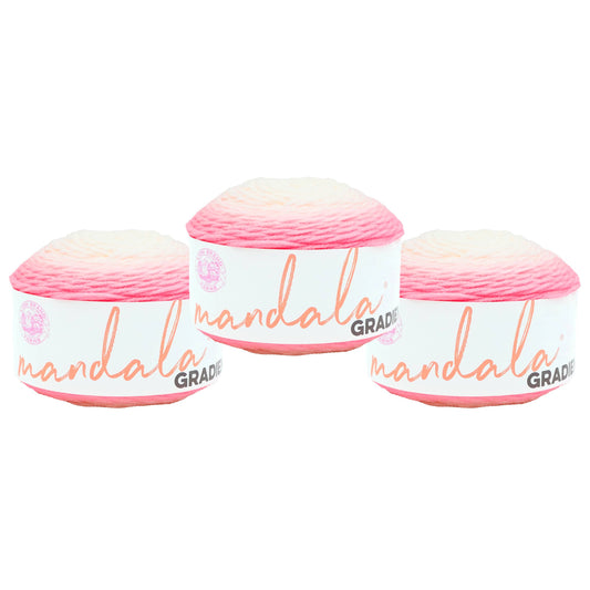 Lion Brand Yarn Mandala Gradient Light Pink