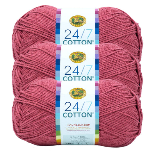 Lion Brand Yarn 24/7 Cotton Terracotta