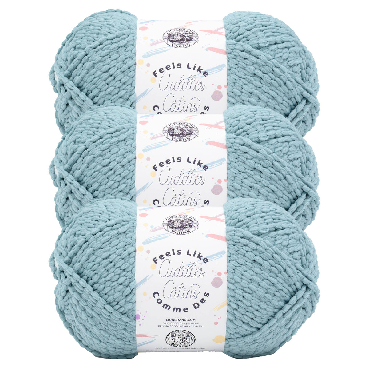Lion Brand Yarn Feels Like Cuddles Aquifer