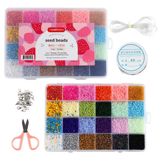 Incraftables 26400pc Seed Beads Kit