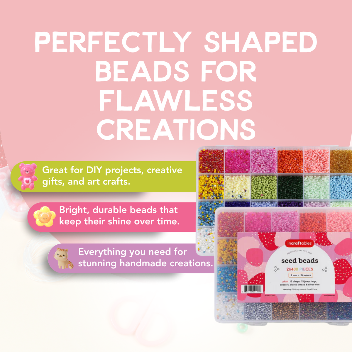 Incraftables 26400pc Seed Beads Kit