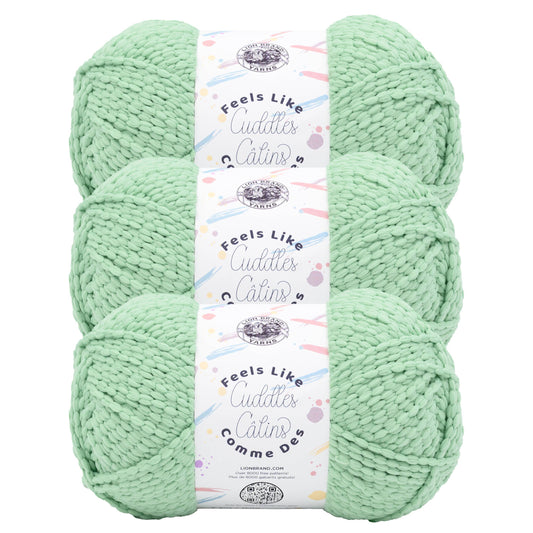Lion Brand Yarn Feels Like Cuddles Seafoam